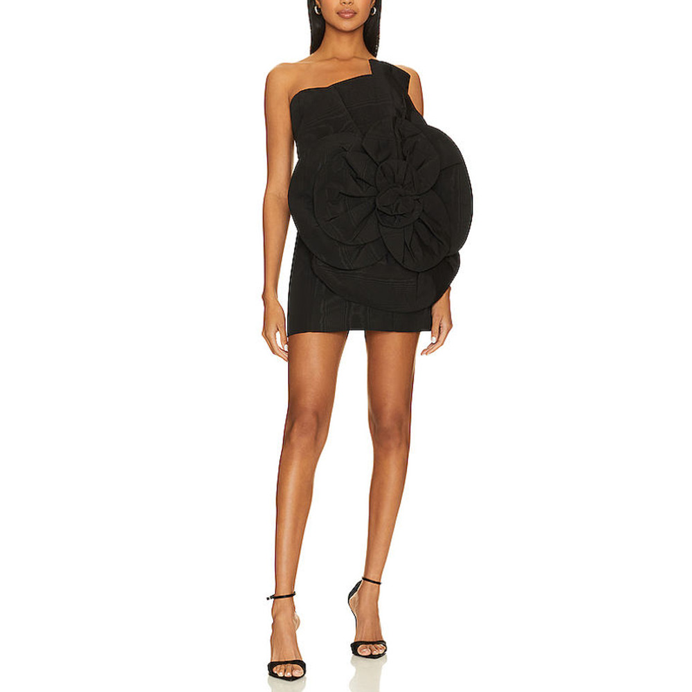 Bardot 'Domonique' Black Floral Accent Mini Dress Size S
